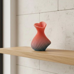 Mey İthalat® Kalp Tasarımlı Modern Dekor Vazo 15 cm Şık ve Estetik Görünüm