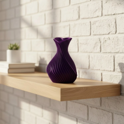 Mey İthalat® Kalpli Mor Mini Vazo 5 cm Dekoratif Masa Üstü Aksesuar