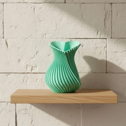 Mey İthalat® Kalpli Turkuaz Dekoratif Vazo 24 cm Modern Şık Tasarım