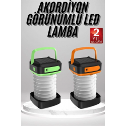 Mey İthalat® Kamp Feneri Lambası Solar Güneş Enerji Portatif Işıldak Şarjlı