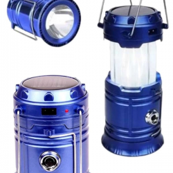 Mey İthalat® Kamp Feneri Şarj Edilebilir Güneş Enerjili Işıldak USB Şarjlı