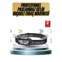 Mey İthalat® Kamp Lambası Kafa Feneri Kafa Lambası Ayarlanabilir Sensörlü Şarjlı