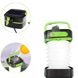 Mey İthalat® Kamp Lambası Katlanabilir Lamba Solar Şarjlı Led Lamba El Fenerli