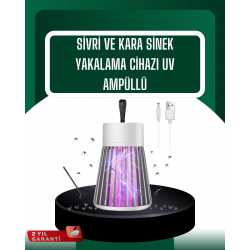 Mey İthalat® Kamp ve Bahçe İçin Şarjlı Böcek Kovucu Lamba