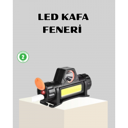 Mey İthalat® Kamp ve Doğa İçin Şarjlı LED Baş Feneri – Mıknatıslı, Su Geçirmez