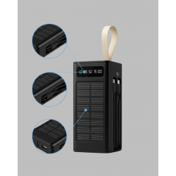 Mey İthalat® Kamp ve Outdoor Kullanıma Uygun Güneş Panelli Powerbank