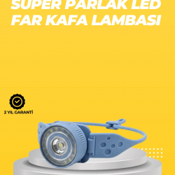 Mey İthalat® Kampçı Kafa Lambası Su Geçirmez Çok Modlu LED