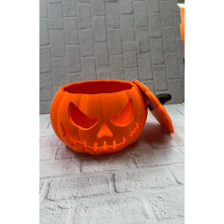 Mey İthalat® Kapaklı Balkabağı Dekor Kutusu 21×15 cm Halloween Temalı Saklama