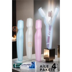 Mey İthalat® Kapaklı Diş Fırça Kutusu 4 ADET Scappini Design