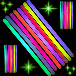 Mey İthalat® Karanlıkta Parlayan Fosforlu Glow  Kalın Çubuk 30 cm 1 Adet