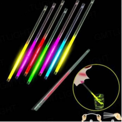 Mey İthalat® Karanlıkta Parlayan Glow  Fosforlu Pipet 3 Renk 3 Adet