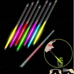 Mey İthalat® Karanlıkta Parlayan Glow  Fosforlu Pipet 3 Renk 3 Adet