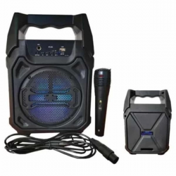 Mey İthalat® Karaoke Mikrofonlu Fm Radyolu Bluetooth Hoparlör Yüksek Ses Kaliteli