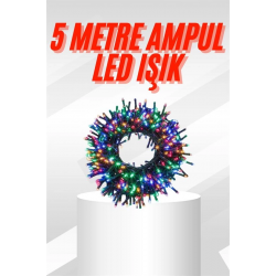 Mey İthalat® Karışık Renk Pilli Led Işık Çok Fonksiyonlu Enerji Tasarruflu 5 Metre