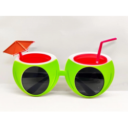 Mey İthalat® Karpuz Şekilli Tropikal Hawaii Yaza Merhaba Parti Gözlüğü