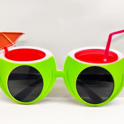 Mey İthalat® Karpuz Şekilli Tropikal Hawaii Yaza Merhaba Parti Gözlüğü