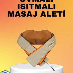 Mey İthalat® Kas Ağrılarına İyi Gelen Ovmalı Isıtmalı Boyun Omuz Bel Masaj Aleti