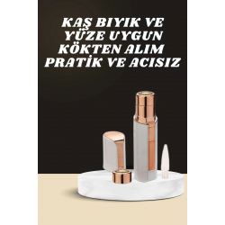 Mey İthalat® KAŞ BIYIK VE YÜZ EPİLASYON ALETİ VE TİTREŞİMLİ YÜZ TEMİZLEME MASAJ ALETİ İKİLİ SET