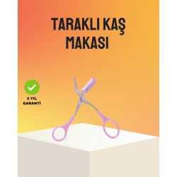 Mey İthalat® Kaş Düzeltme Makası Taraklı – Profesyonel ve Pratik Kaş Bakımı