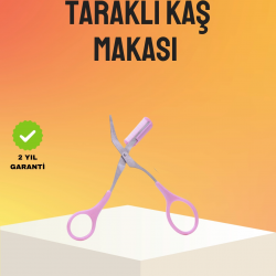 Mey İthalat® Kaş Düzeltme Makası Taraklı – Profesyonel ve Pratik Kaş Bakımı
