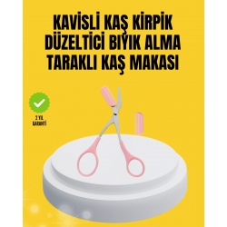 Mey İthalat® Kaş, Kirpik ve Tırnak Çevresi Temizliği İçin Çok Fonksiyonlu Makas