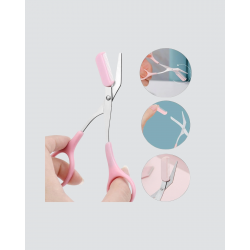 Mey İthalat® Kaş, Kirpik ve Tırnak Çevresi Temizliği İçin Çok Fonksiyonlu Makas