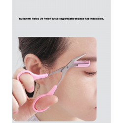 Mey İthalat® Kaş Şekillendirme Makası Taraklı – Hassas ve Güvenli Kesim