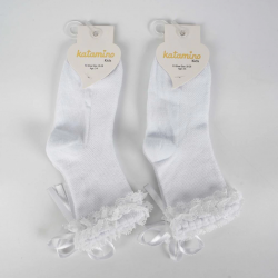 Mey İthalat®  Ayçıl Aks. Kız Soket Çorap K22230 Beyaz