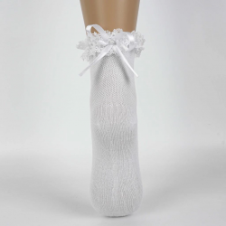 Mey İthalat®  Ayçıl Aks. Kız Soket Çorap K22230 Beyaz