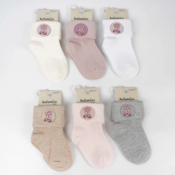 Mey İthalat®  Bukre Aks Kız Bebek Soket Çorap K46292 (ADET FİYATIDIR)