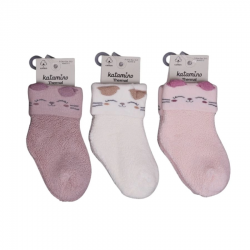 Mey İthalat®  Mikaya Kız Bebek Havlu Soket Çorap K45913 (ADET FİYATIDIR)
