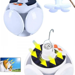 Mey İthalat® Katlanabilir Askılı Kamp Lambası 5 Kanatlı Pratik Güneş Enerjili