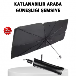 Mey İthalat® Katlanabilir Ön Cam Güneşliği Şemsiye – Her Araca Uygun Isı ve Işık Koruması