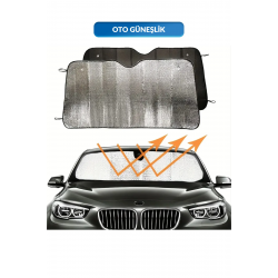 Mey İthalat® Katlanabilir Ön Cam Güneşlik Isı Önleyici Araç Perdesi Volkswagen Passat Peugeot 3008 Skoda Superb Nissan Qashqai