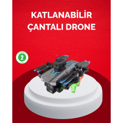 Mey İthalat® Katlanabilir Drone 1080P Kamera 0-100m Uçuş Mesafeli