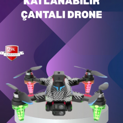 Mey İthalat® Katlanabilir Drone 1080P Kamera Full HD Çekim Hafif ve Taşınabilir