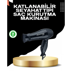 Mey İthalat® Katlanabilir Fön Makinesi Çift Isı ve Hız Ayarlı