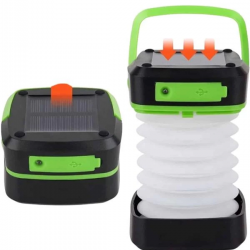 Mey İthalat® Katlanabilir Kamp Lambası Akordiyon Lamba Şarjlı 3 Kademeli Solar