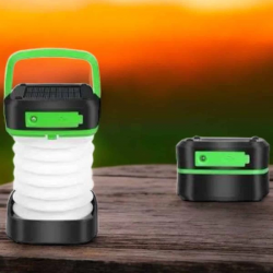 Mey İthalat® Katlanabilir Kamp Lambası Solar Fener Görünümlü 3 Kademeli Şarjlı