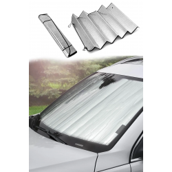 Mey İthalat® Katlanabilir Oto Ön Cam Güneş Koruma Isı Yalıtımlı Peugeot 3008 Nissan Qashqai Honda Civic Volkswagen Passat