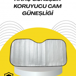 Mey İthalat® Katlanabilir Reflektörlü Oto Güneşliği – Yaz Sıcaklarına Karşı Yüksek Koruma