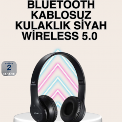 Mey İthalat® Katlanabilir Tasarımlı Bluetooth 5.0 Kulaklık | Eller Serbest Arama ve Çift Cihaz Desteği