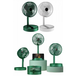 Mey İthalat® Katlanabilir Teleskopik Şarjlı Fan Masaüstü Soğutucu Vantilatör