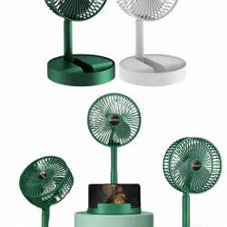 Mey İthalat® Katlanabilir Teleskopik Şarjlı Fan Masaüstü Soğutucu Vantilatör