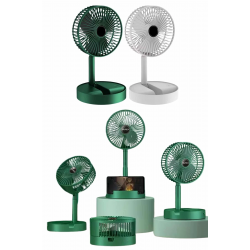 Mey İthalat® Katlanabilir Teleskopik Şarjlı Fan Masaüstü Soğutucu Vantilatör