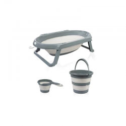 Mey İthalat®  Katlanır Banyo 3'Lü Küvet Seti 765 Antrasit