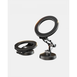 Mey İthalat® Katlanır Manyetik Araç İçi Telefon Tutucu – 360° Dönebilen, MagSafe Uyumlu, Güçlü Mıknatıslı Tasarım