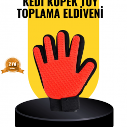 Mey İthalat® Kedi ve Köpekler İçin Tüy Toplama Eldiveni – Yumuşak Silikonlu Masaj Eldiveni