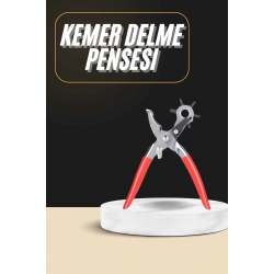 Mey İthalat® Kemer Delici Delik Açıcı Aparat Kuşgözü Delme Makinesi Aparat