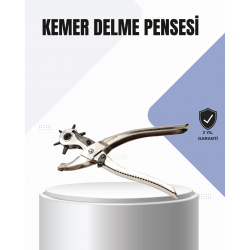 Mey İthalat® Kemer Delme Pensesi Çok Amaçlı 6 Farklı Delik Boyu Ayarlı Deri Delme Aleti